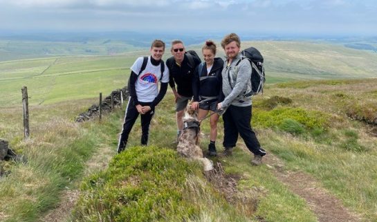 Team on Cheshire Three Peaks Challenge 2021